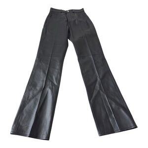 BLK DNM Women's Black Flare Leather Pants Size 27